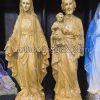 Tượng đức Mẹ Ban ơn Và Thánh Giuse Bế Chúa Bằng Gỗ 40cm